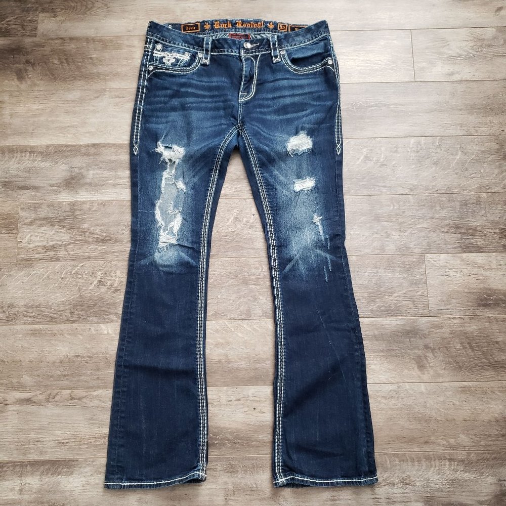 Rock Revival Jovie Rhinestone Boot Cut Size 32